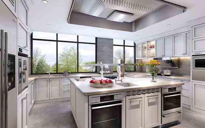 河南連鎖餐飲整體廚房展示圖片